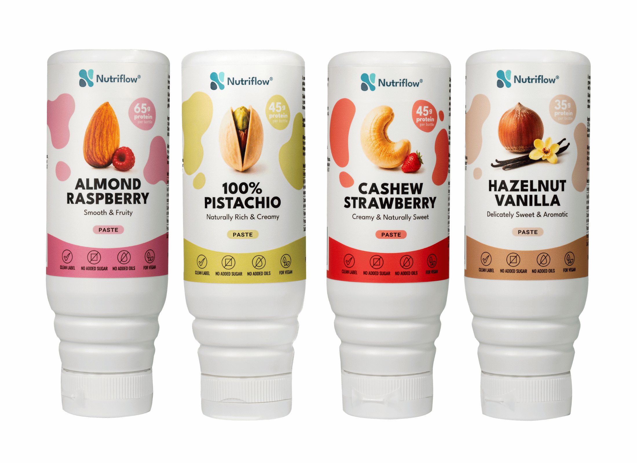NutriFlow — pasta orzechowa w squeeze bottle